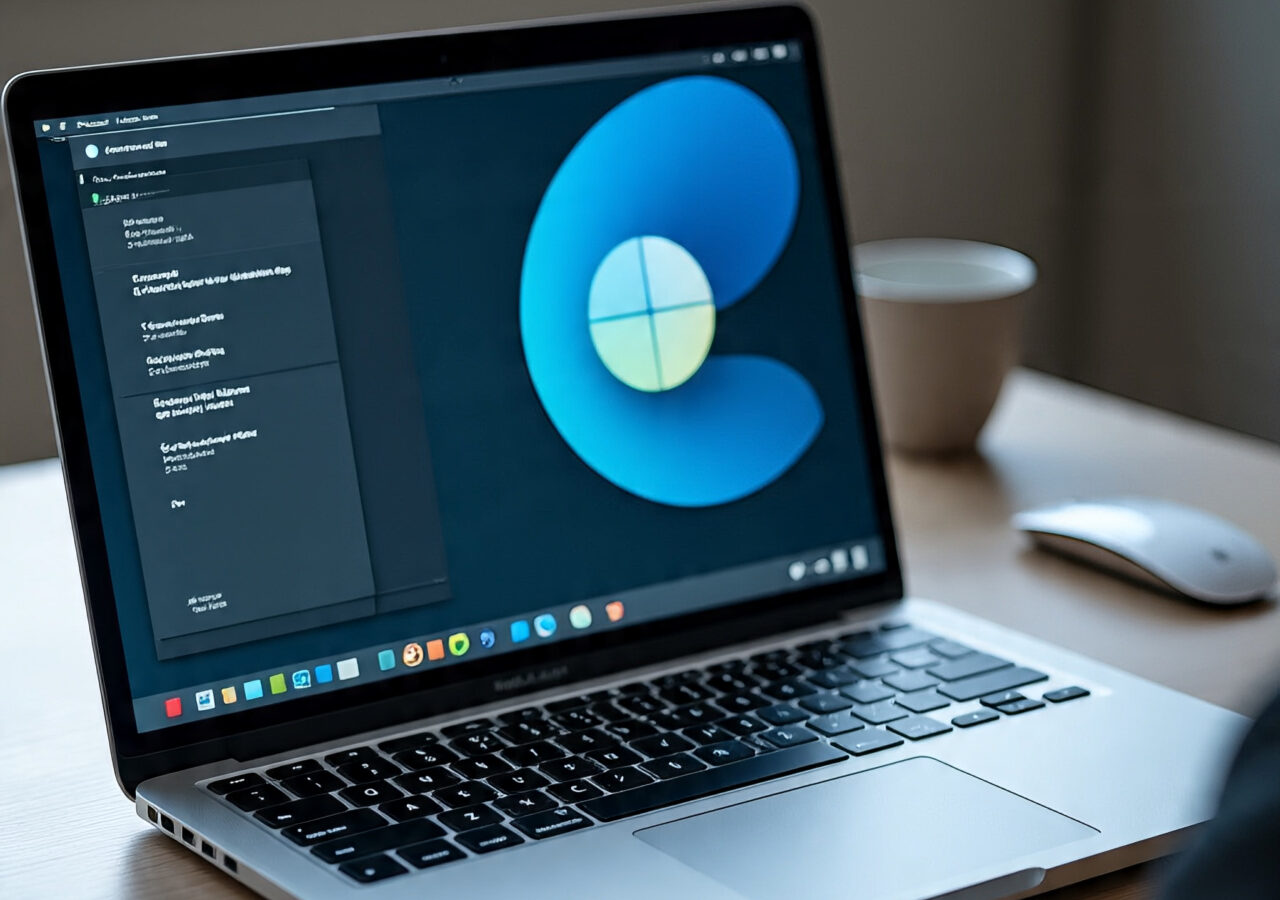 modern UI design customizing in laptop